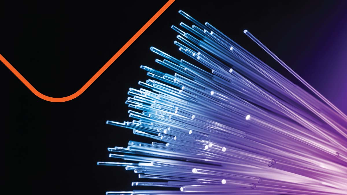 Fiber optic cables.